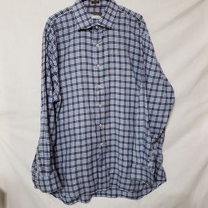 PETER MILLAR Plaid Button Down Shirt  (BB B16)